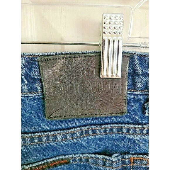 Harley Davidson 6R Motorcycle Women's Classic‎ Blue Jeans Size 6R Boot Cut - Picture 6 of 7